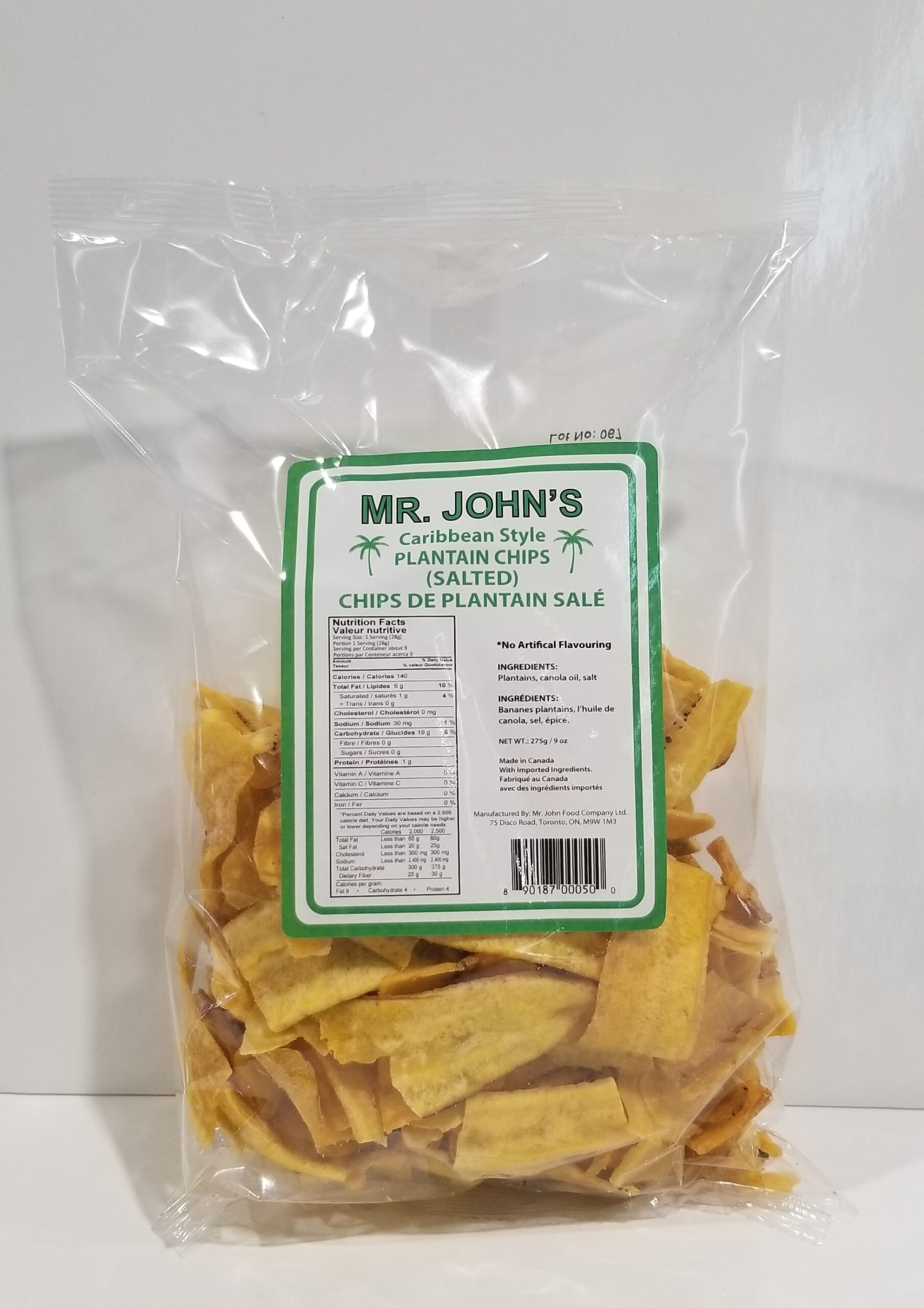 Mr. John Plantain Chips Salted Tropical House Food Market